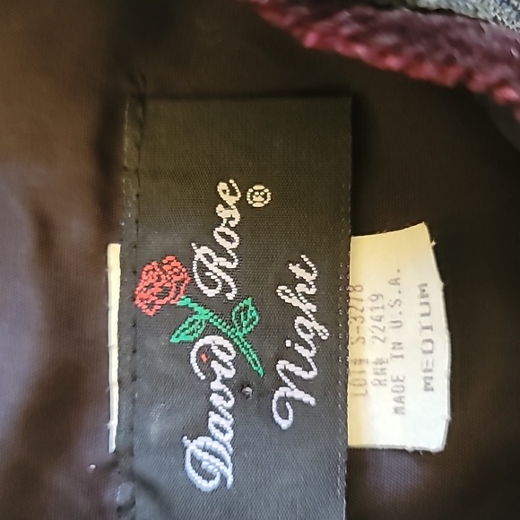 Vintage 80s Goth Velvet Blouse Victorian David Rose Night Top M - Picture 7 of 8